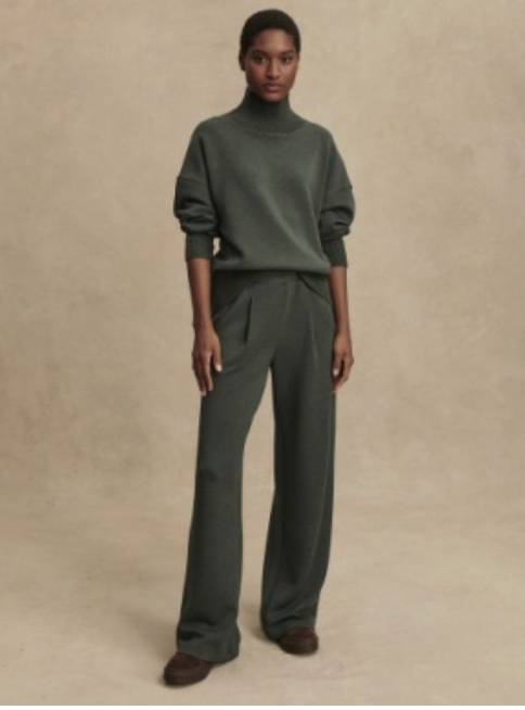 Varley The Extra Wide Leg Pant 29.5 - Olive Marl