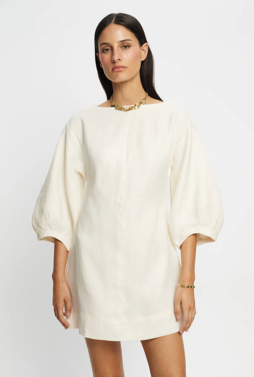 Kivari Indra Mini Dress - Ivory