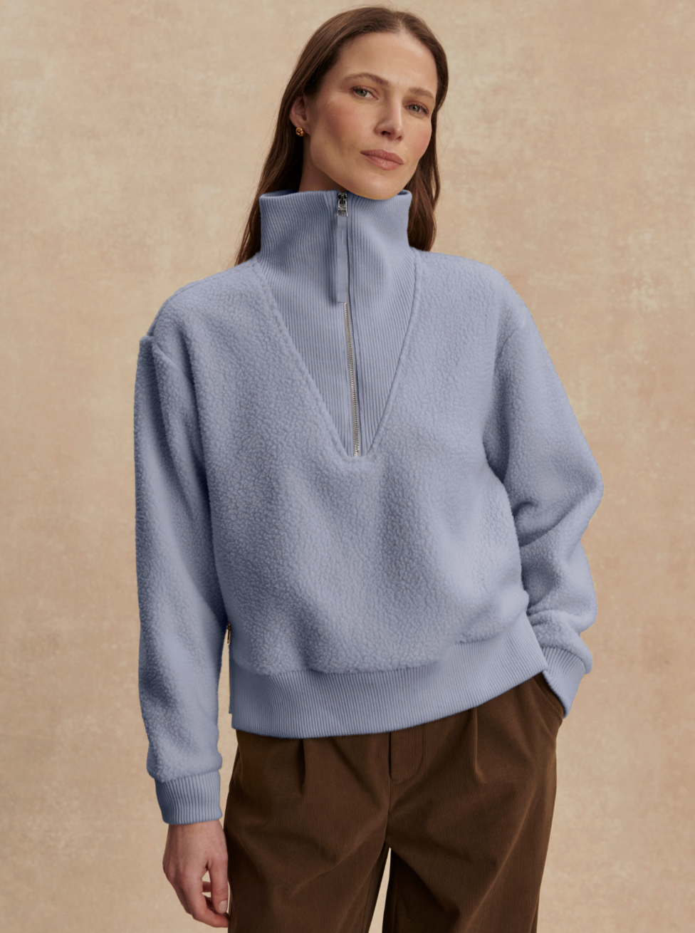Varley Jaylin Half-Zip Fleece - Glacier Blue