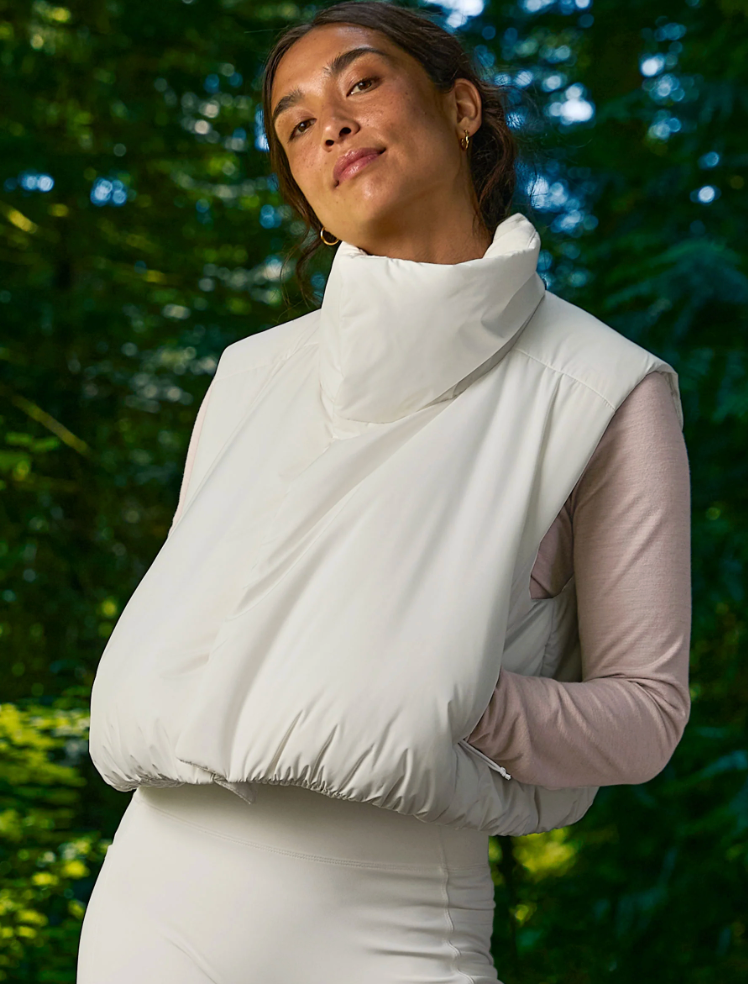 Beyond Yoga Warm Up Puffer Vest - Glacier