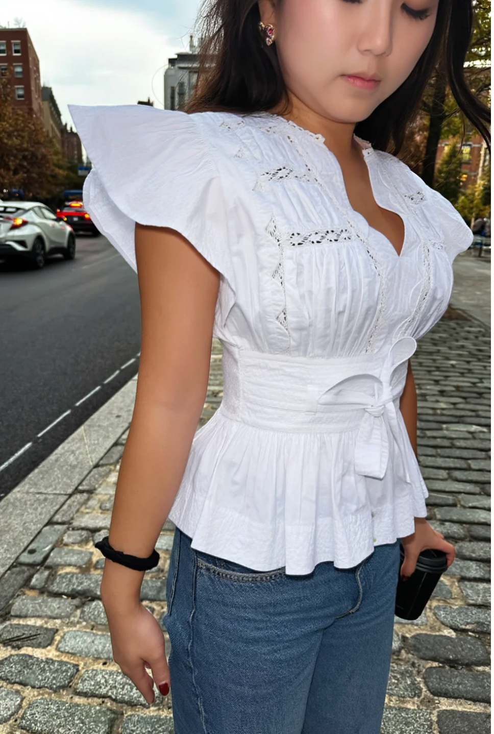 Love the Label Madelyn Top - White