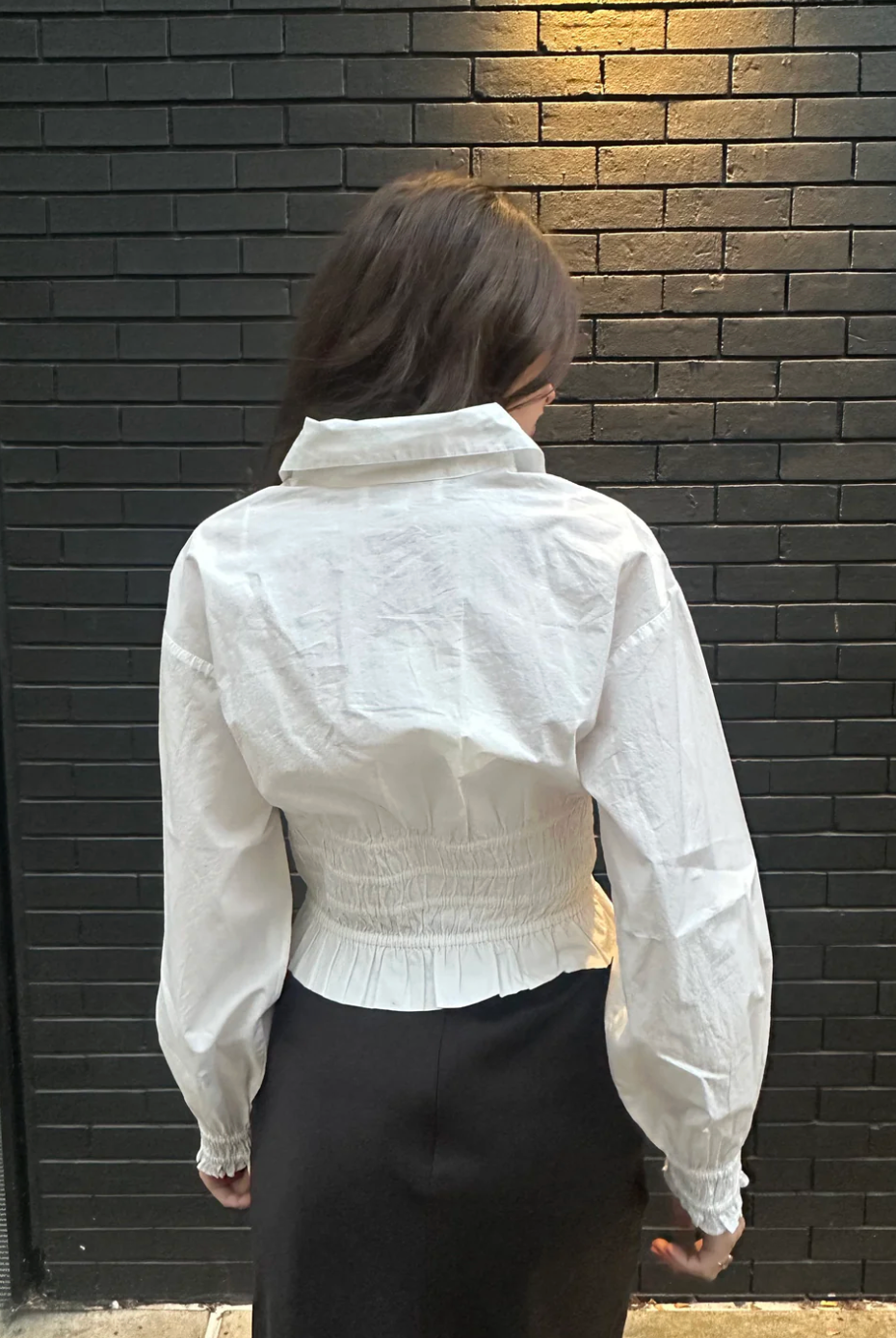 Love the Label Rolo Top - White