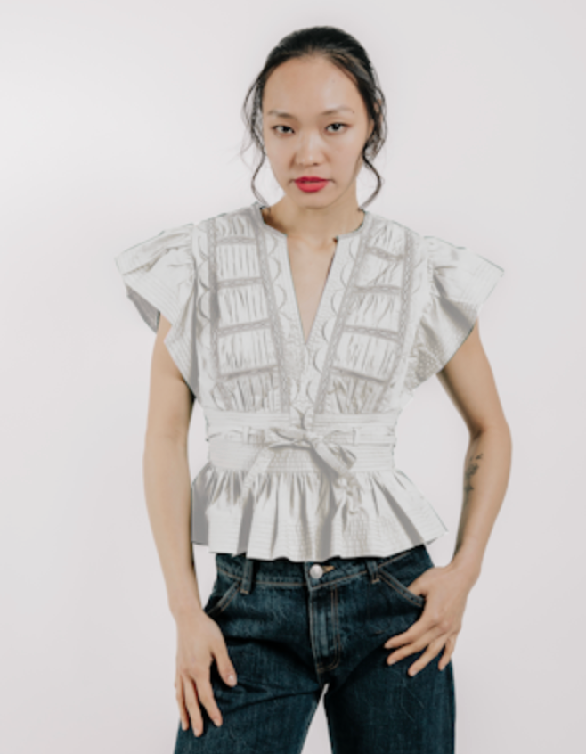 Love the Label Madelyn Top - White