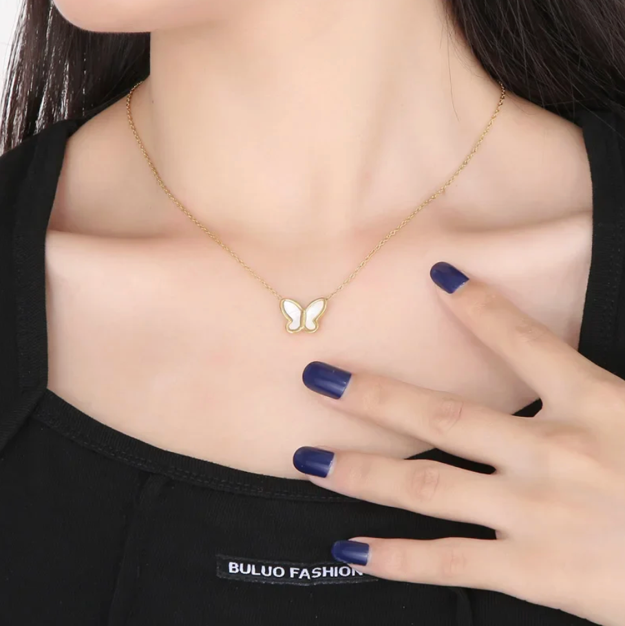 Katie Rae Butterfly Necklace - Gold