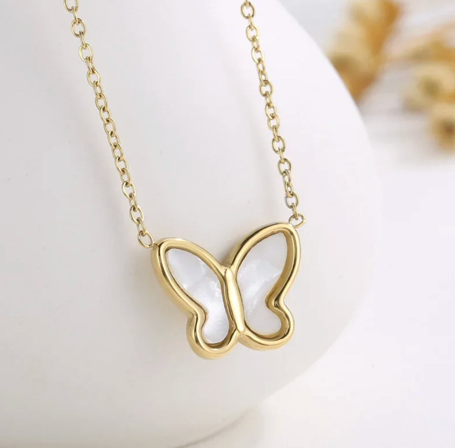 Katie Rae Butterfly Necklace - Gold