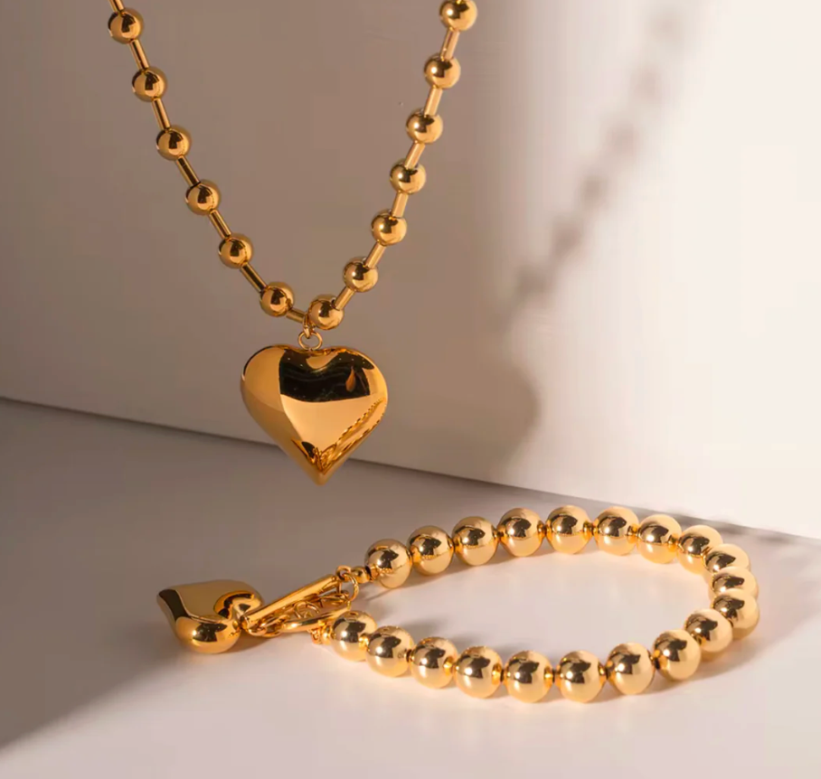 Katie Rae Amour Necklace - Gold