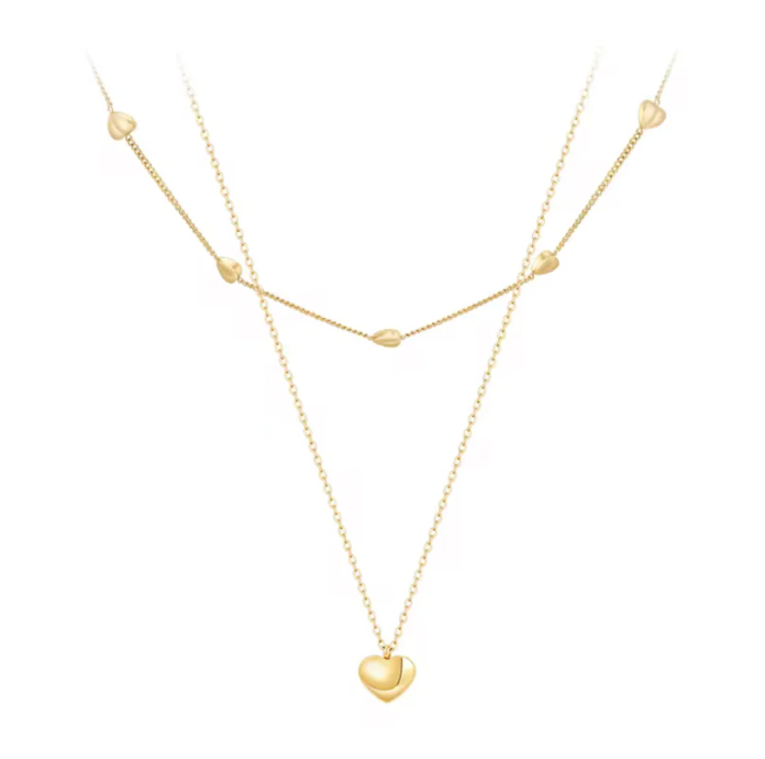 Katie Rae Love Link Necklace - Gold
