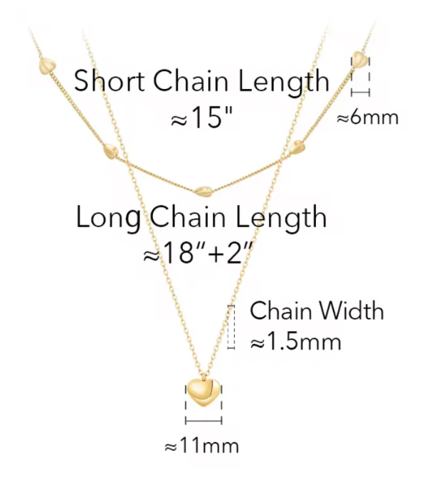 Katie Rae Love Link Necklace - Gold