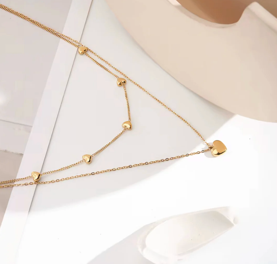 Katie Rae Love Link Necklace - Gold