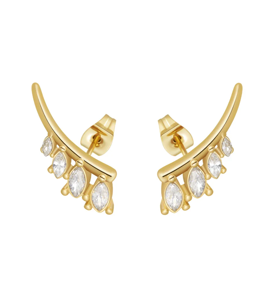 Katie Rae Suri Earring - Gold