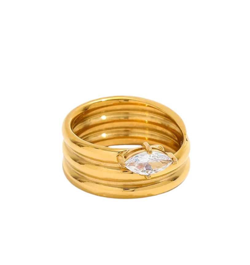 Katie Rae Illume Ring - Gold
