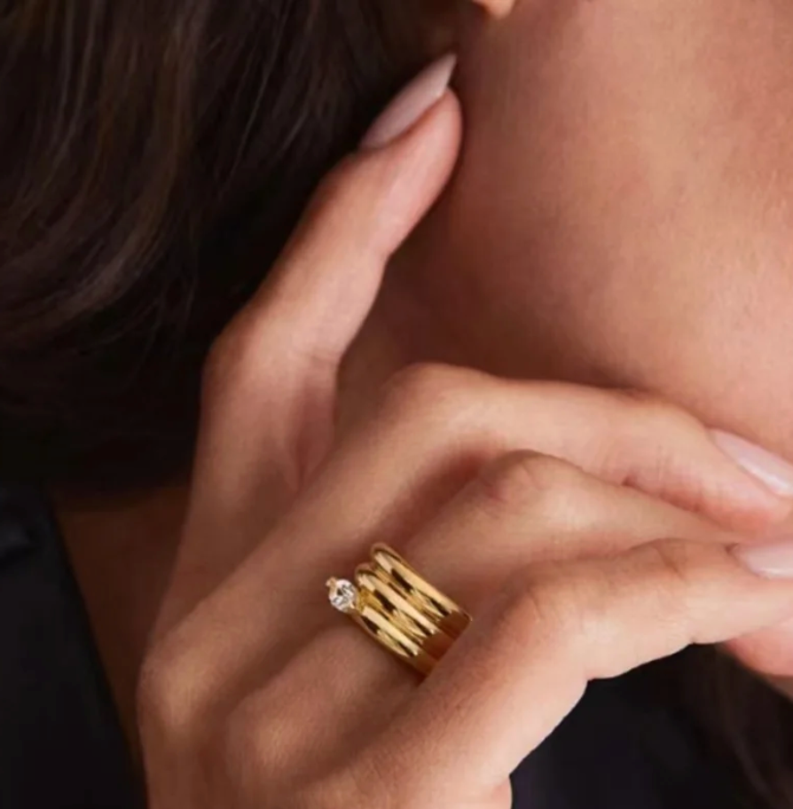 Katie Rae Illume Ring - Gold