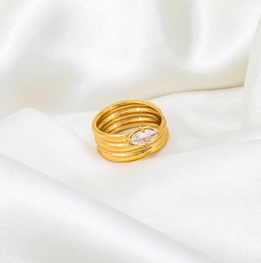 Katie Rae Illume Ring - Gold