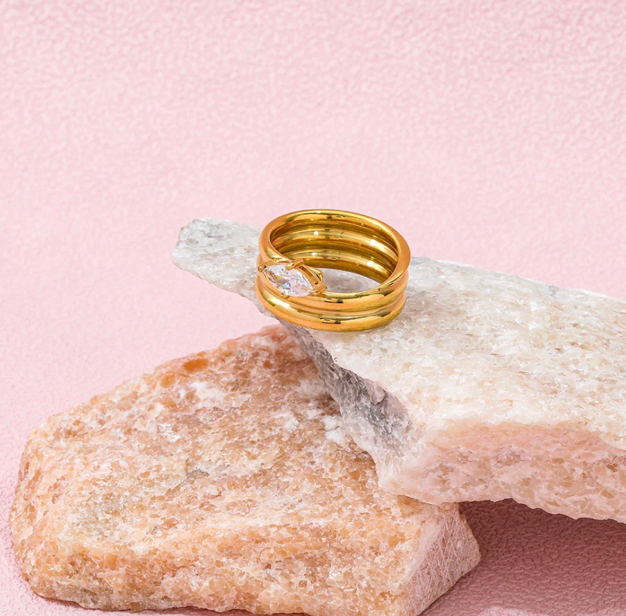 Katie Rae Illume Ring - Gold