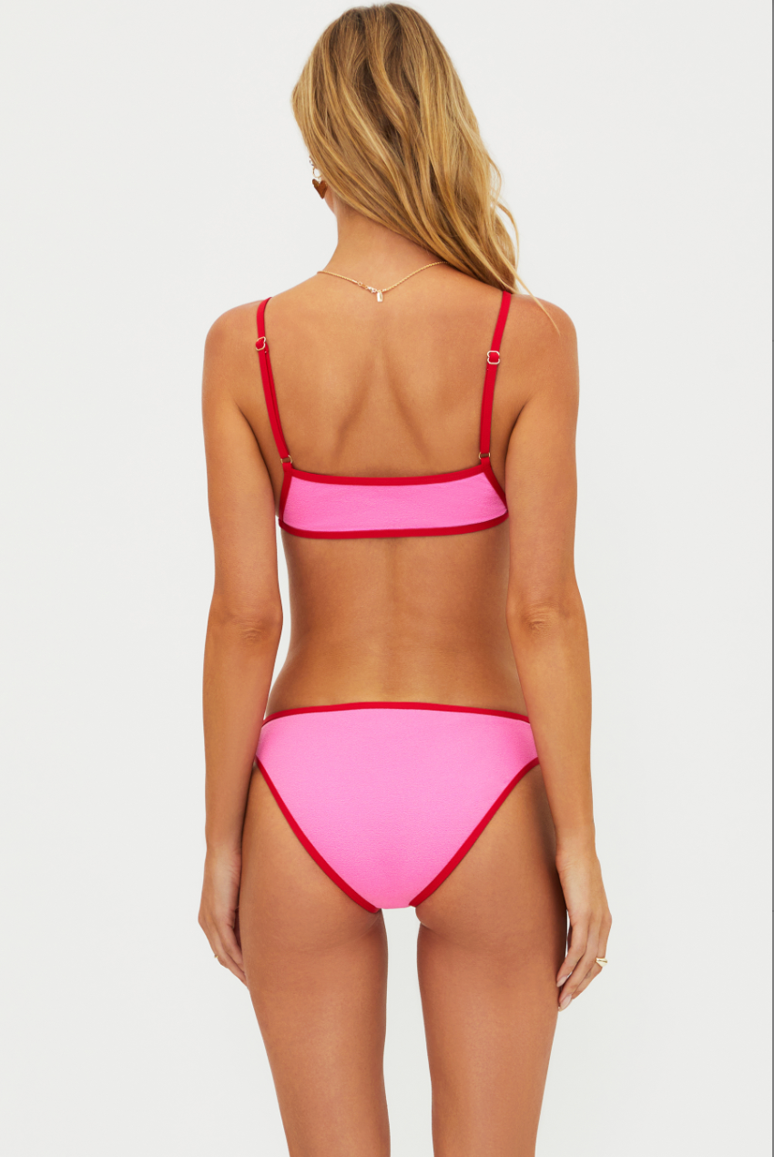 Beach Riot Kassy Top - Electric Pink