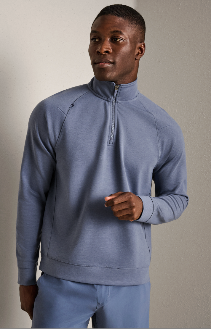 Rhone Apparel DreamState 1/4 Zip - Shale Blue