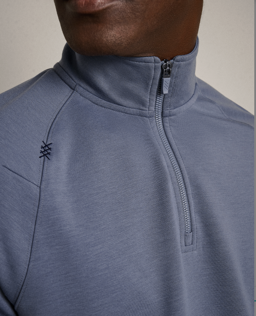 Rhone Apparel DreamState 1/4 Zip - Shale Blue