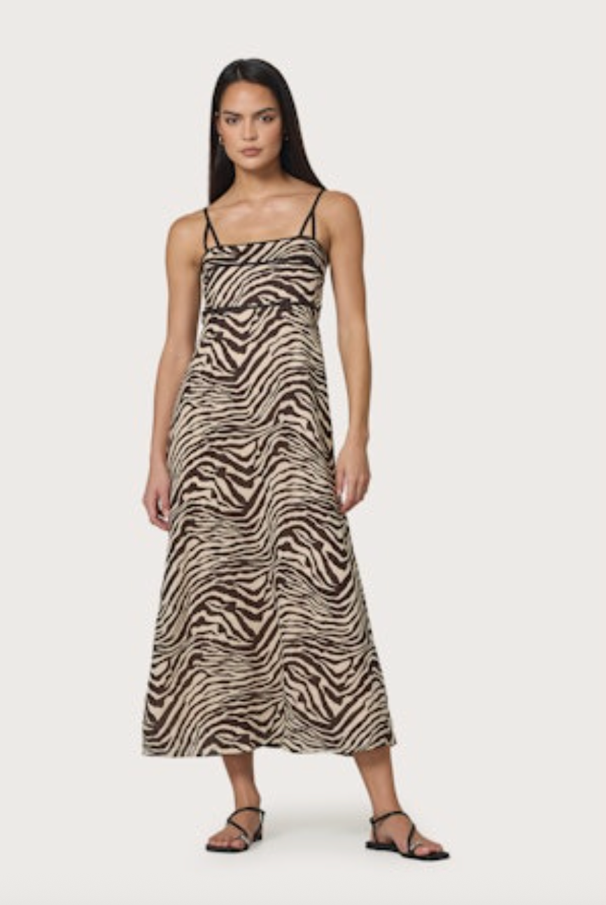 Lusana Candice Dress - Zebra