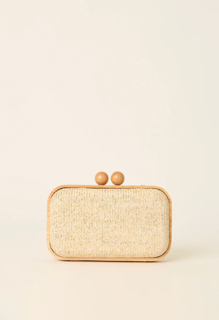BTB Los Angeles Brooke Clutch - Natural Multi