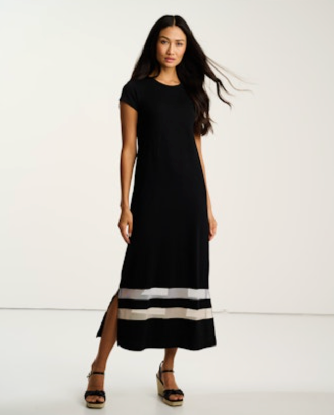 Lisa Todd Mesher Maxi Dress - Black