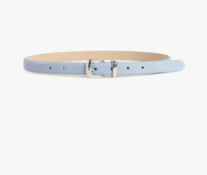 Favorite Daughter The Dottie Belt - Soft Blue / Polished