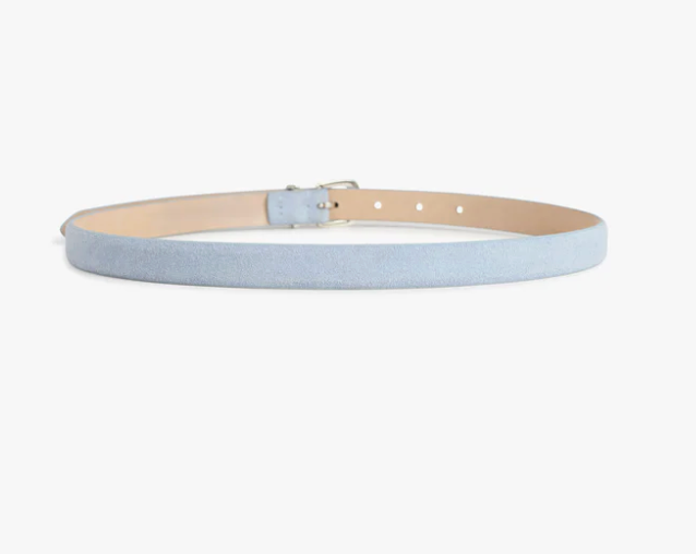 Favorite Daughter The Dottie Belt - Soft Blue / Polished