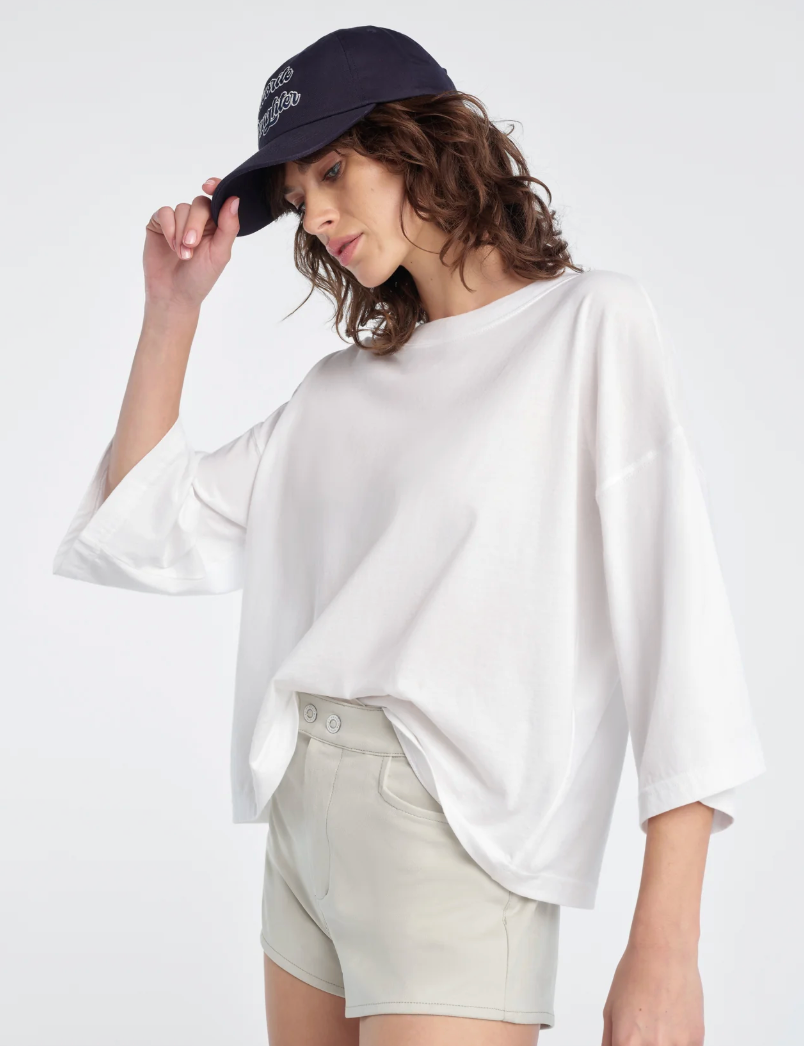 Favorite Daughter-The Over It Tee- White