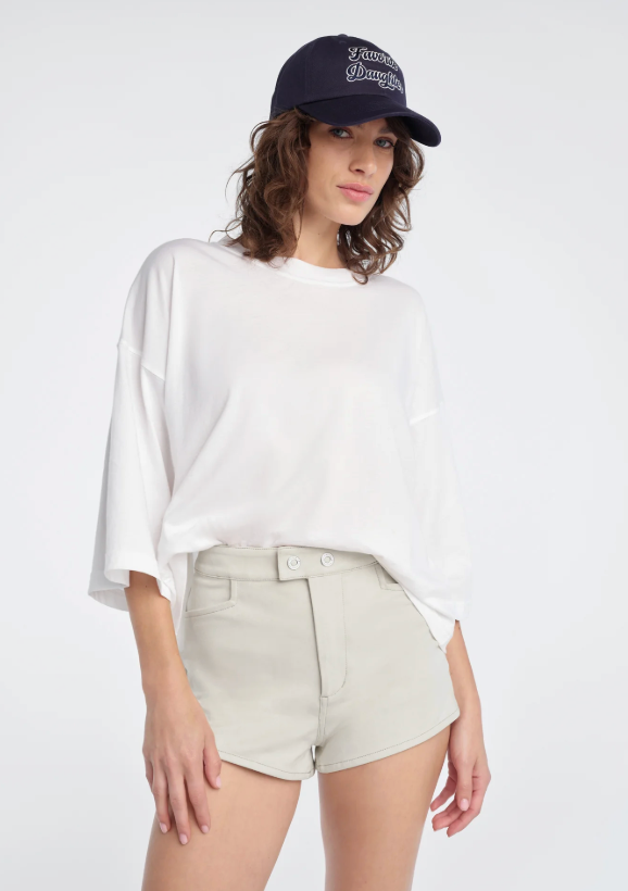 Favorite Daughter-The Over It Tee- White