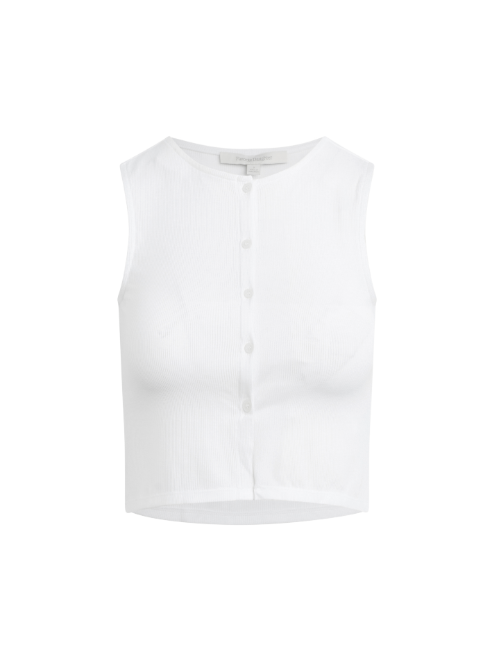 Favorite Daughter- The Dalia Top- White