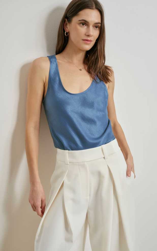 Favorite Daughter- The Clean Cut Tank- River Blue