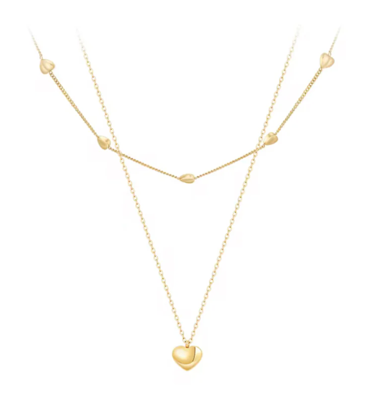 Katie Rae Love Link Necklace- Gold