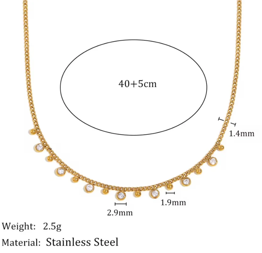 Nikki Smith Diamond Daze Necklace - Gold