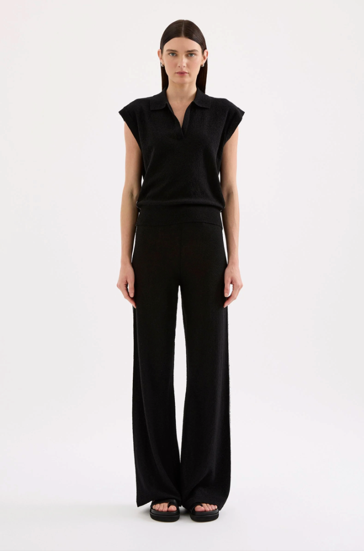 Nude Lucy Jett Knit Top - Black