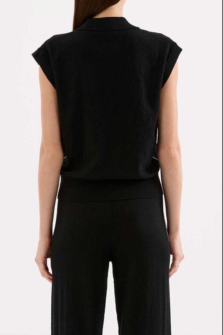 Nude Lucy Jett Knit Top - Black