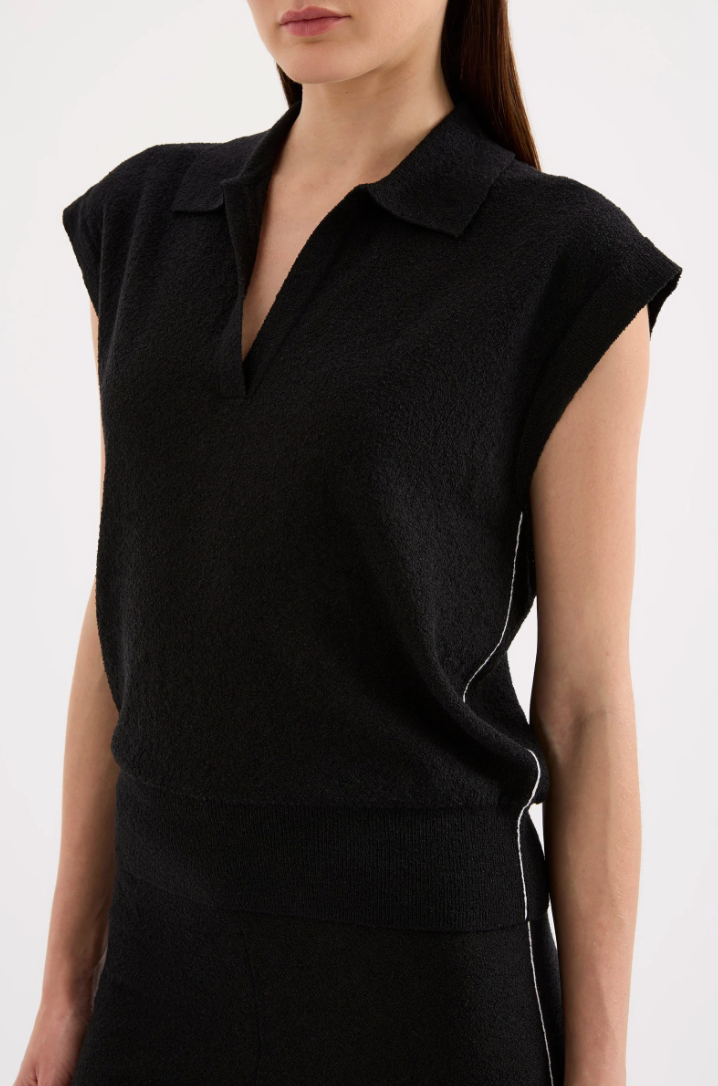 Nude Lucy Jett Knit Top - Black