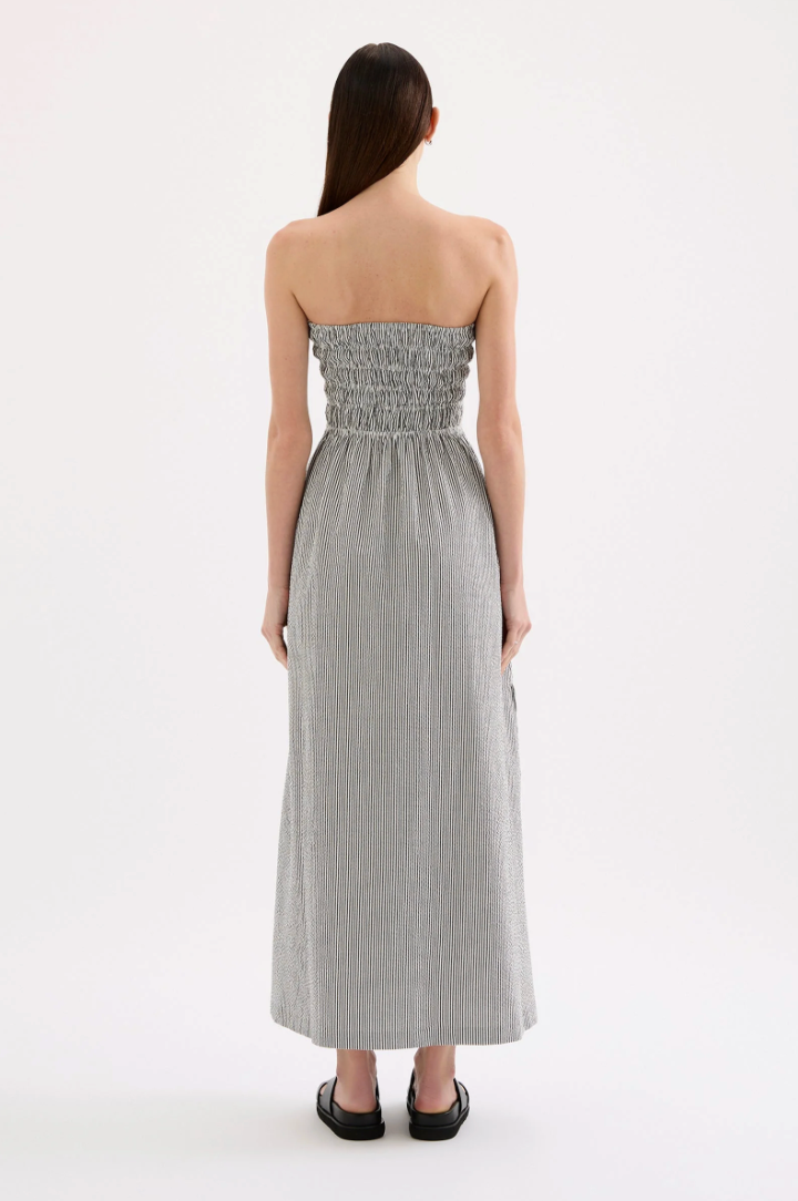 Nude Lucy Quinn Maxi Dress - Black Stripe