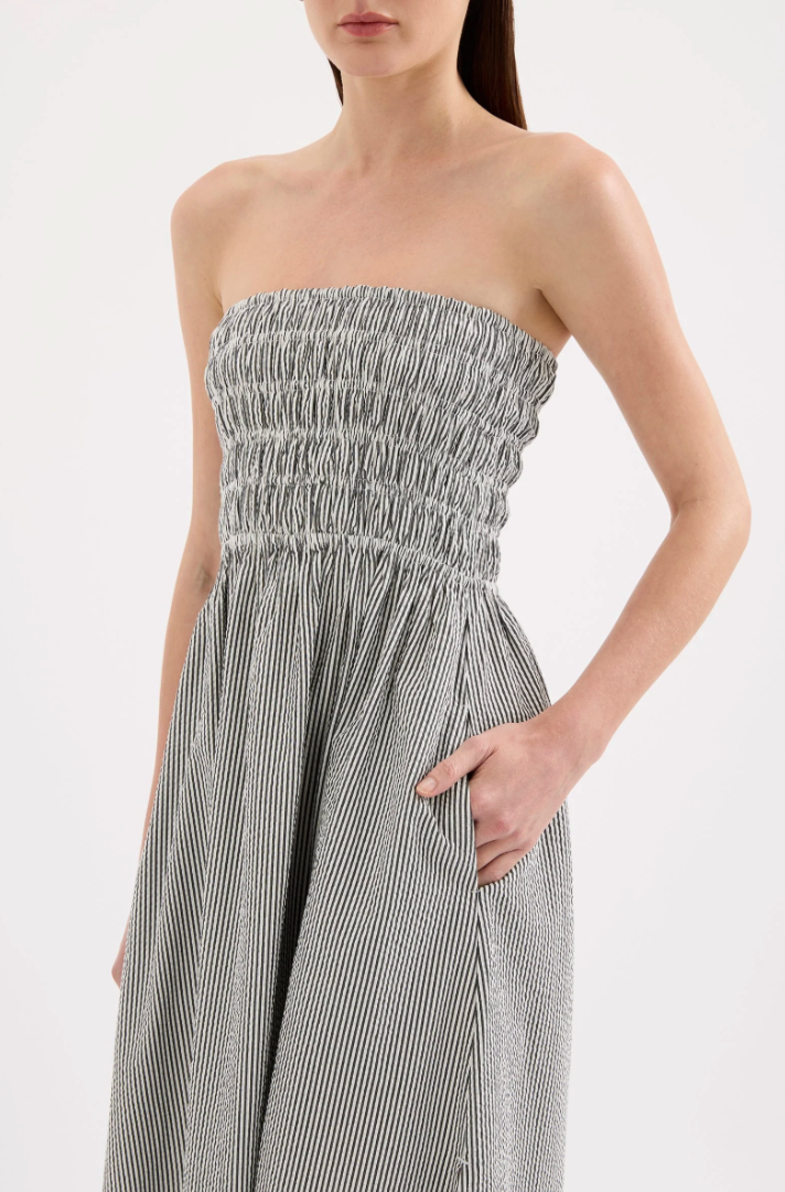 Nude Lucy Quinn Maxi Dress - Black Stripe