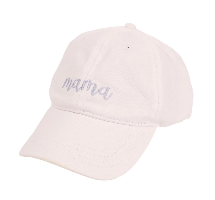 The Royal Standard Mama Baseball Hat White/Blue