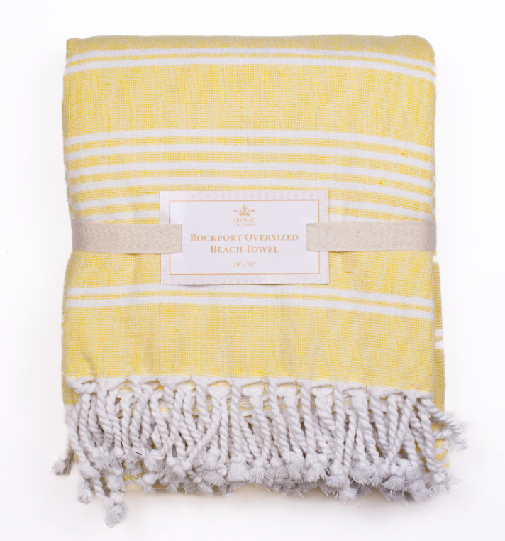 The Royal Standard Rockport Oversized Beach Towel - Yellow