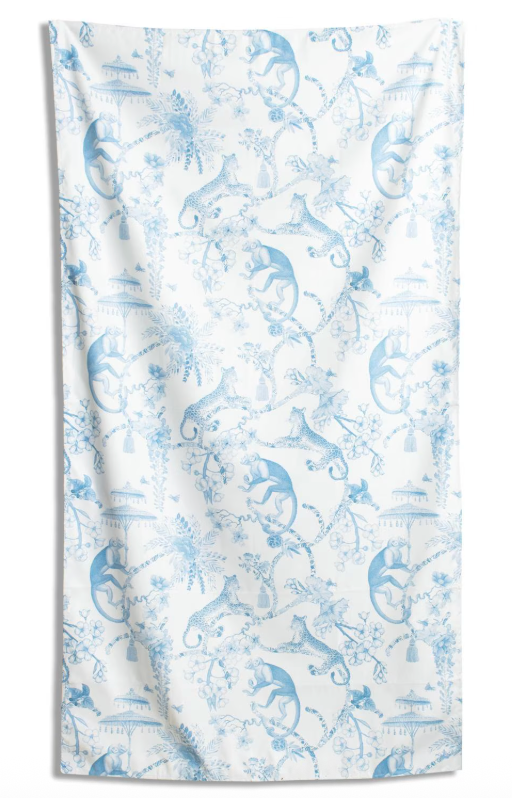 The Royal Standard Borneo Beach Towel - Blue/White