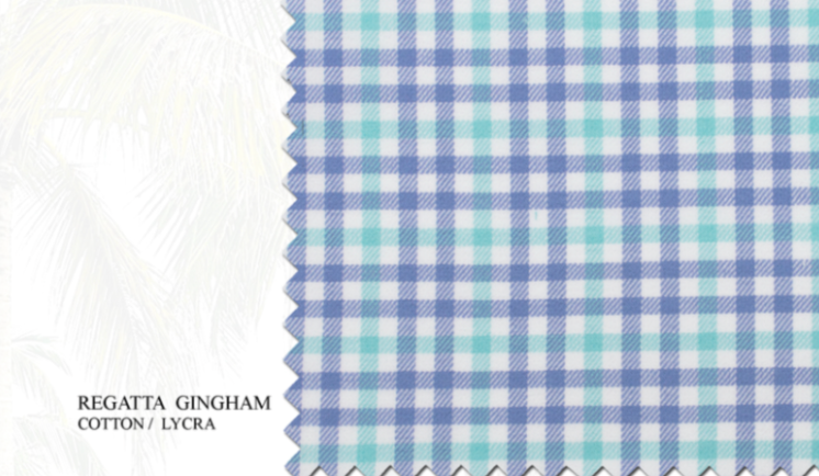 Coastal Cotton Long Sleeve Sport Shirt- Regatta Gingham