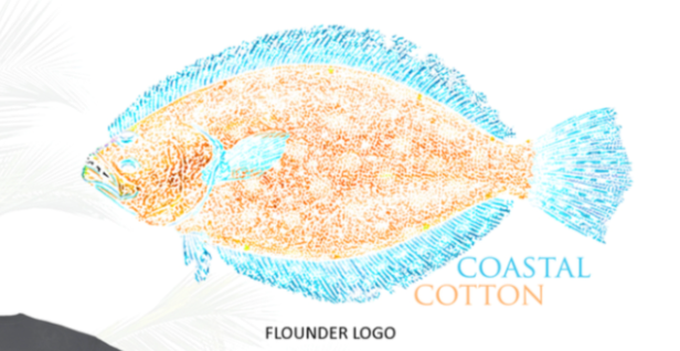 Coastal Cotton Short Sleeve Tee- White Flounder