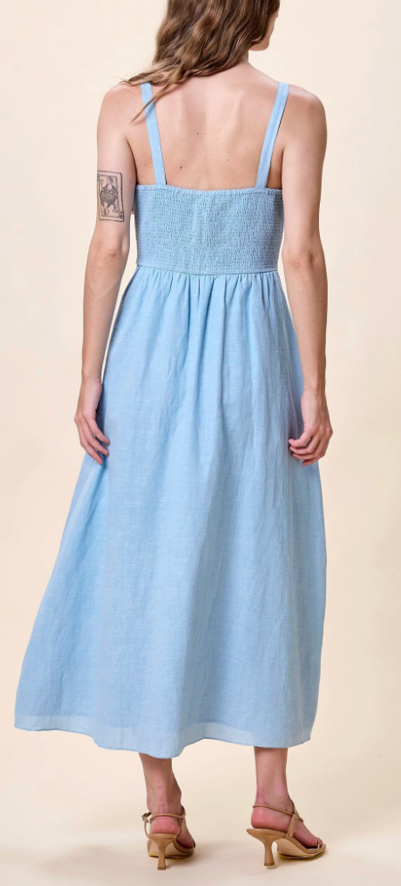 Cleobella Marceline Midi Dress- Glacier Lake
