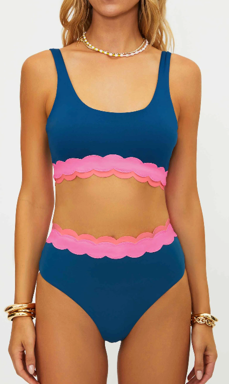 Beach Riot Marin Top- Seashell Isle Colorblock