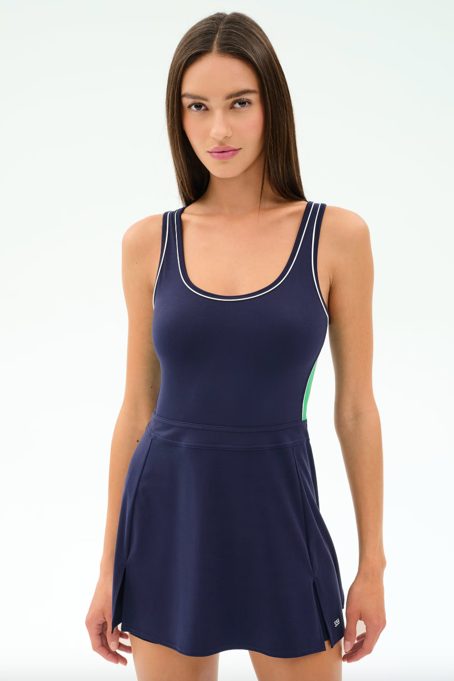 Splits 59 Martina Rigor Color Block Dress - Indigo/Spearmint