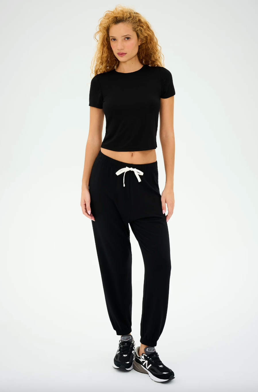 Splits 59 Andie Oversized Fleece Sweatpant - Black