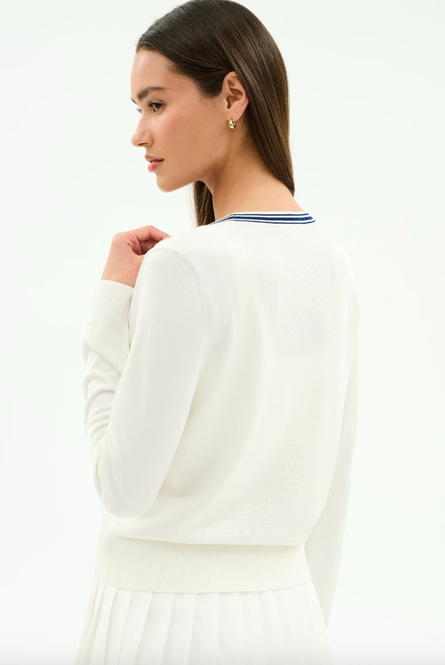 Splits 59 Bekah Knit Cardigan - White/Indigo