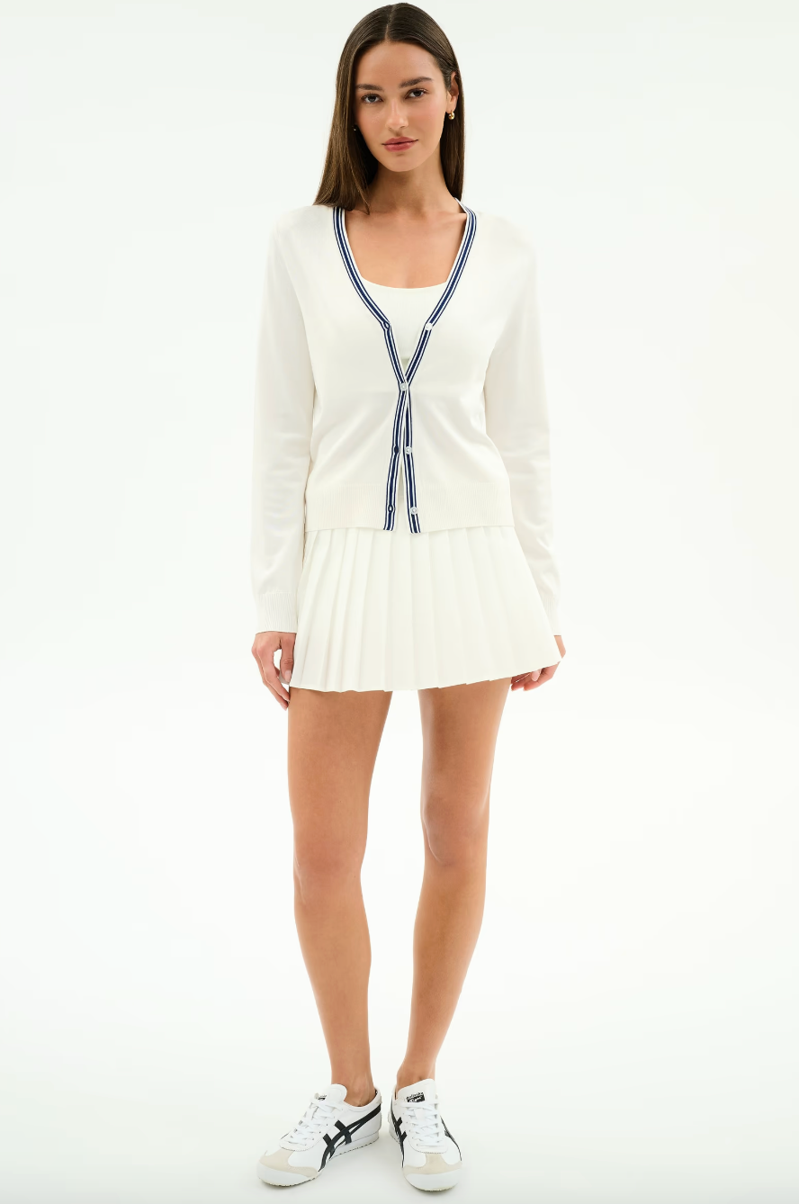 Splits 59 Bekah Knit Cardigan - White/Indigo