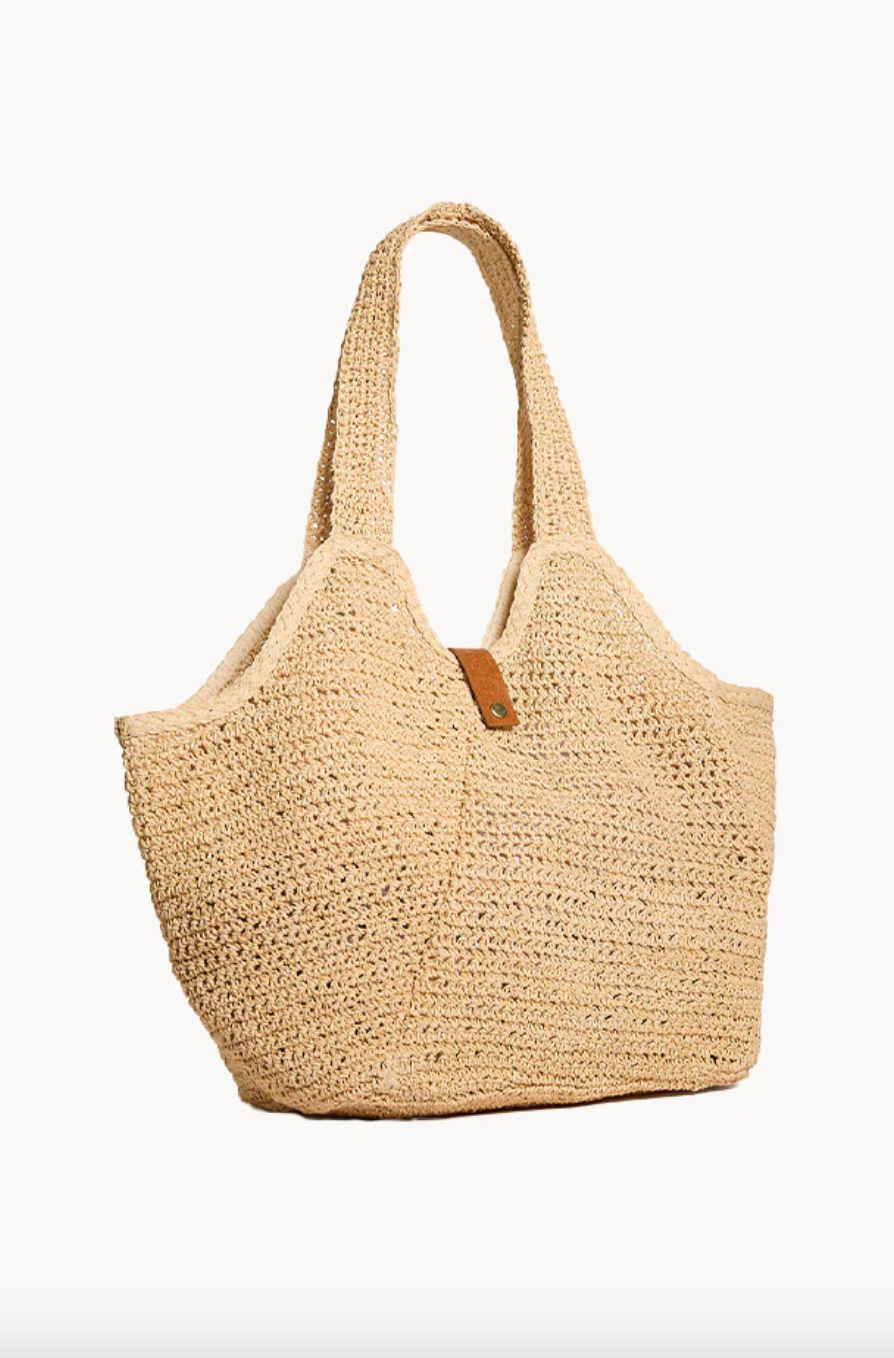 Seafolly Mirage Woven Tote - Carried Away/Natural