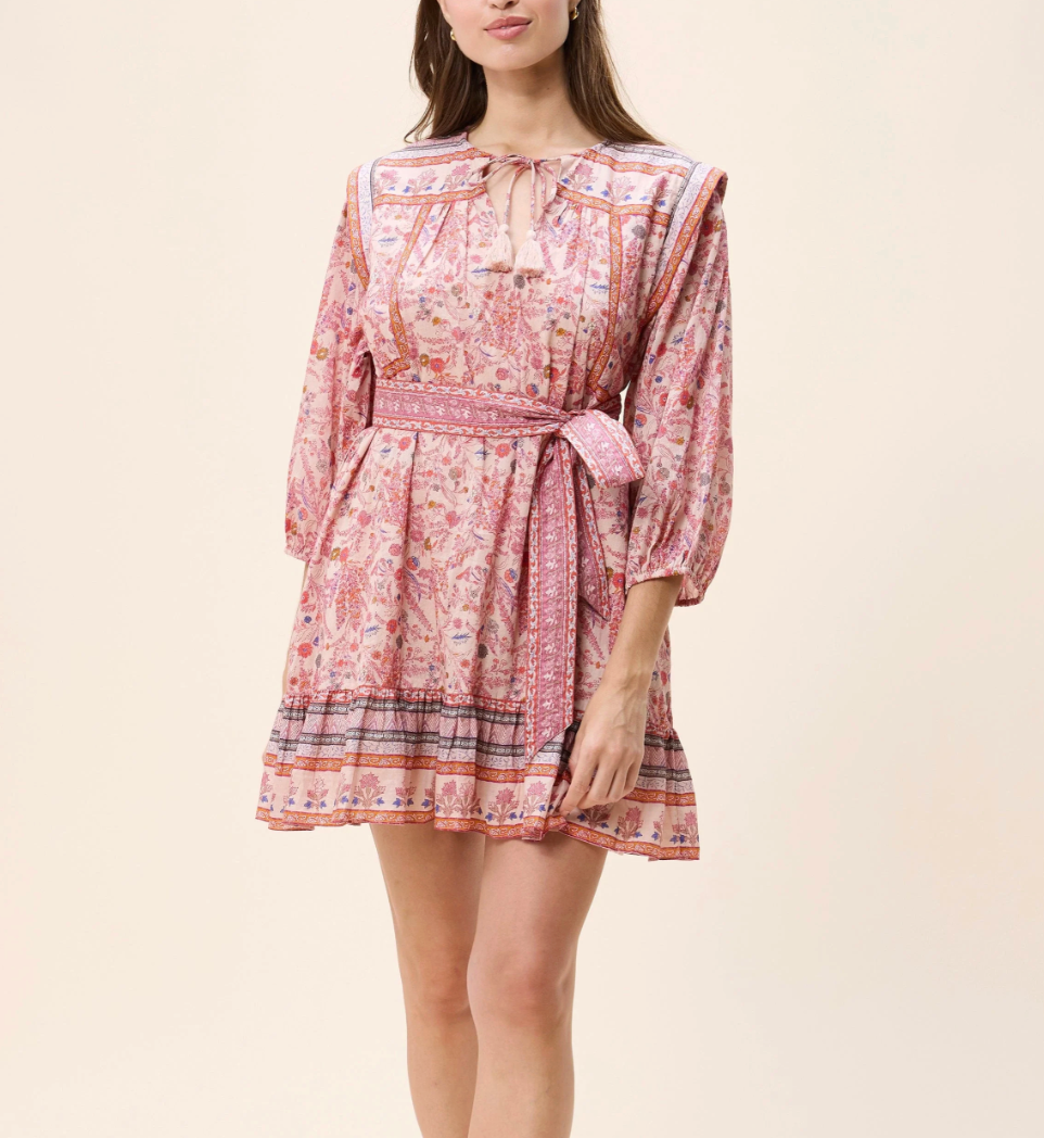 Cleobella Freida Mini Dress - Dahlia Print